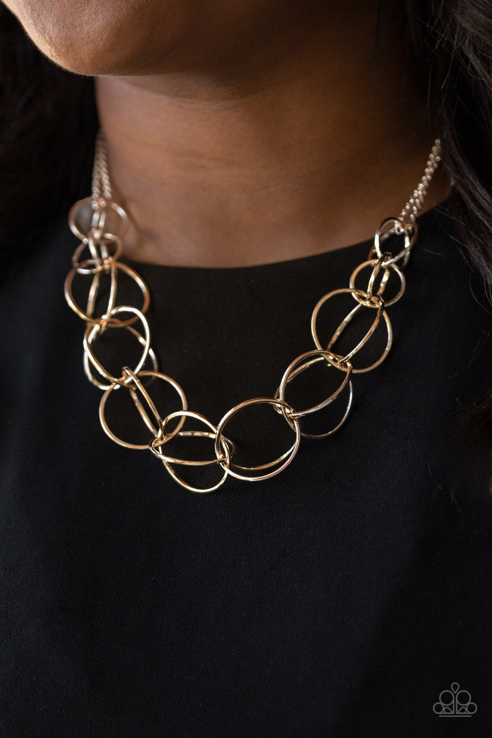 Space Walk - Rose Gold Necklace - Paparazzi Accessories