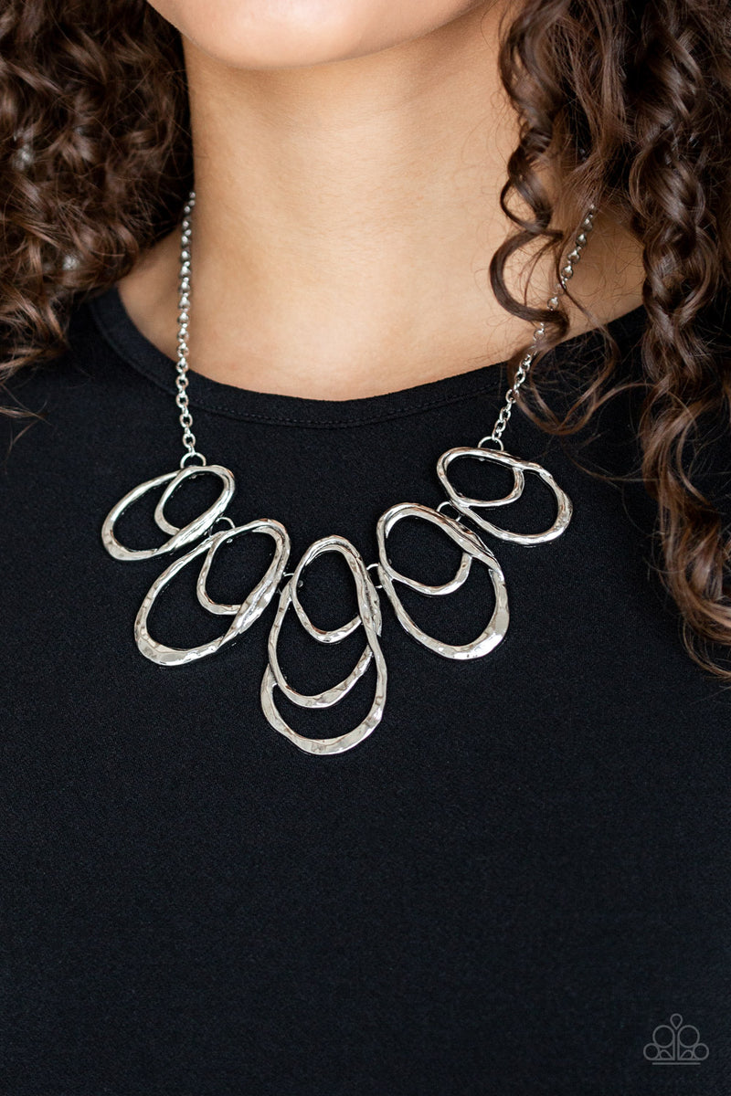 Terra Storm - Silver Necklace - Paparazzi Accessories