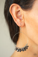 Crystal Collaboration - Silver Earrings - Paparazzi Accessories