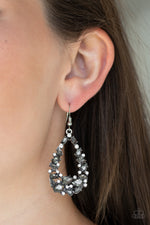 To BEDAZZLE, or Not To BEDAZZLE - Silver Earrings - Paparazzi Accessories