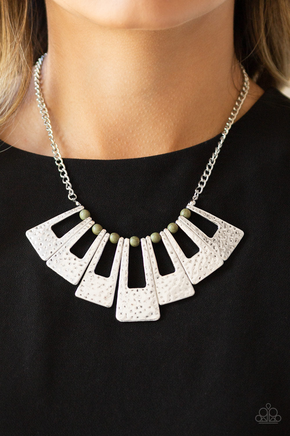 Terra Takeover - Green Necklace - Paparazzi Accessories