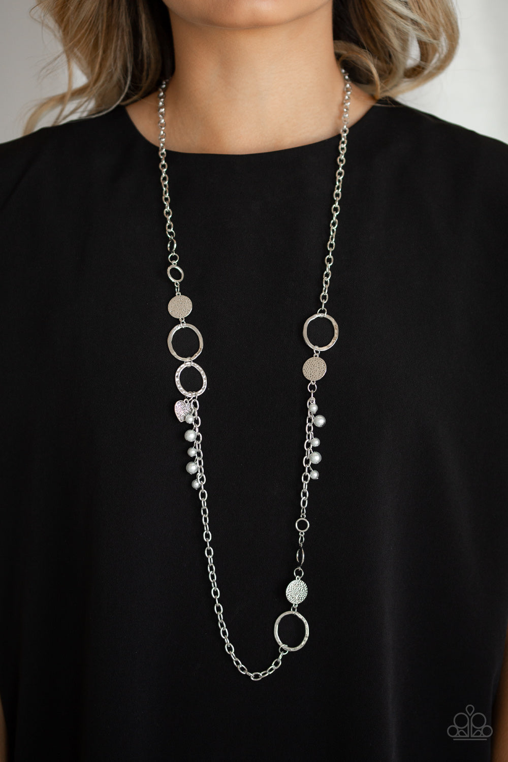 Unapologetic Flirt - Silver Necklace - Paparazzi Accessories