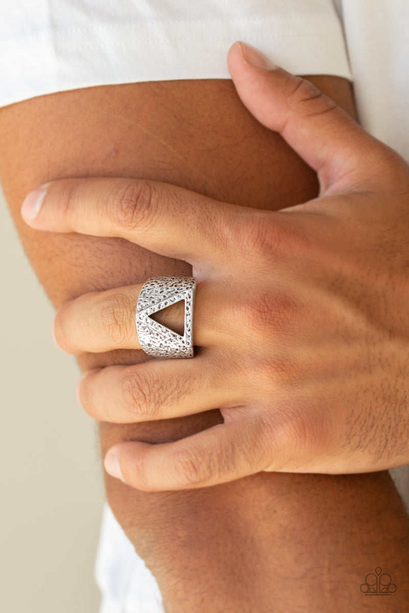 Triathlon - Silver Ring - Paparazzi Accessories