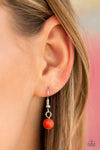 Totem Tassel - Orange Necklace - Paparazzi Accessories