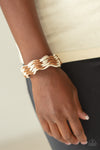 WEAVE High and Dry - Brown Bracelet - Paparazzi Accessories