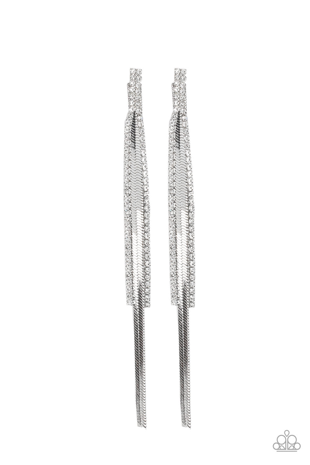five-dollar-jewelry-flavor-of-the-sleek-white-post earrings-paparazzi-accessories