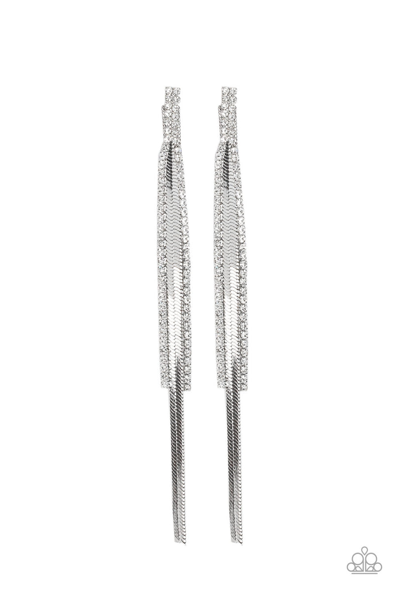 five-dollar-jewelry-flavor-of-the-sleek-white-post earrings-paparazzi-accessories