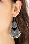 Western Trails - Silver Earrings - Paparazzi Accessories