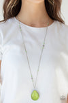 Desert Meadow - Green Necklace - Paparazzi Accessories