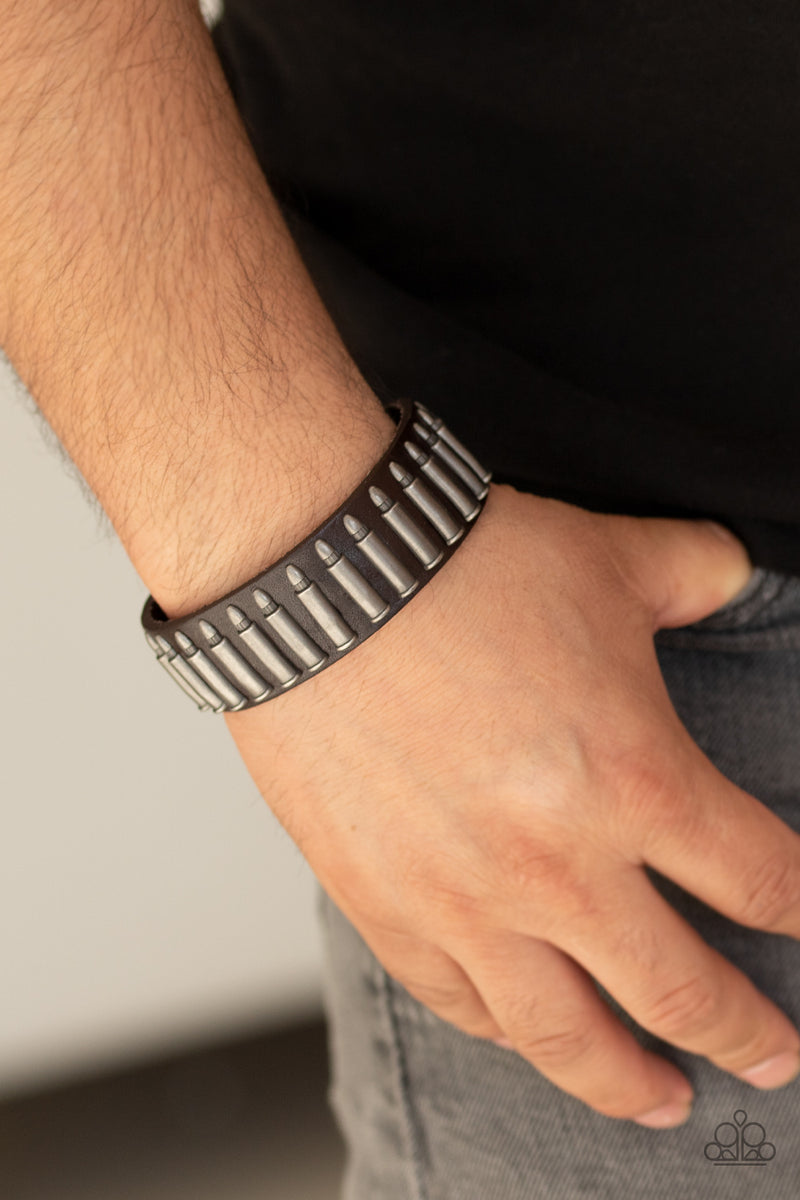 Armed and Dangerous - Brown Bracelet - Paparazzi Accessories