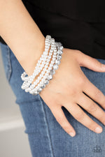 Refined Renegade - White Bracelet - Paparazzi Accessories