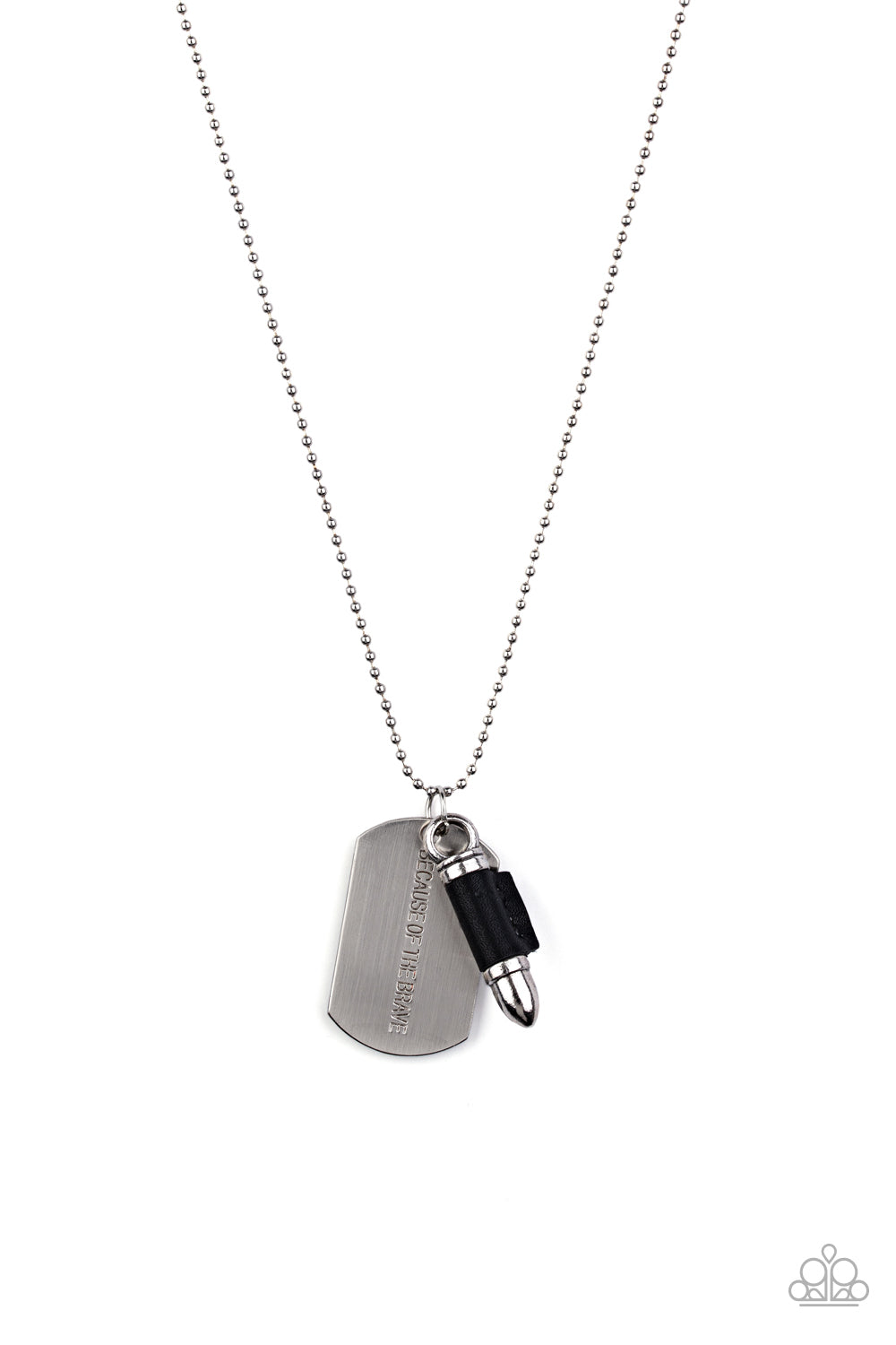 five-dollar-jewelry-proud-patriot-black-mens necklace-paparazzi-accessories