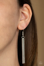 Fanned Out Fashion - Silver Necklace - Paparazzi Accessories