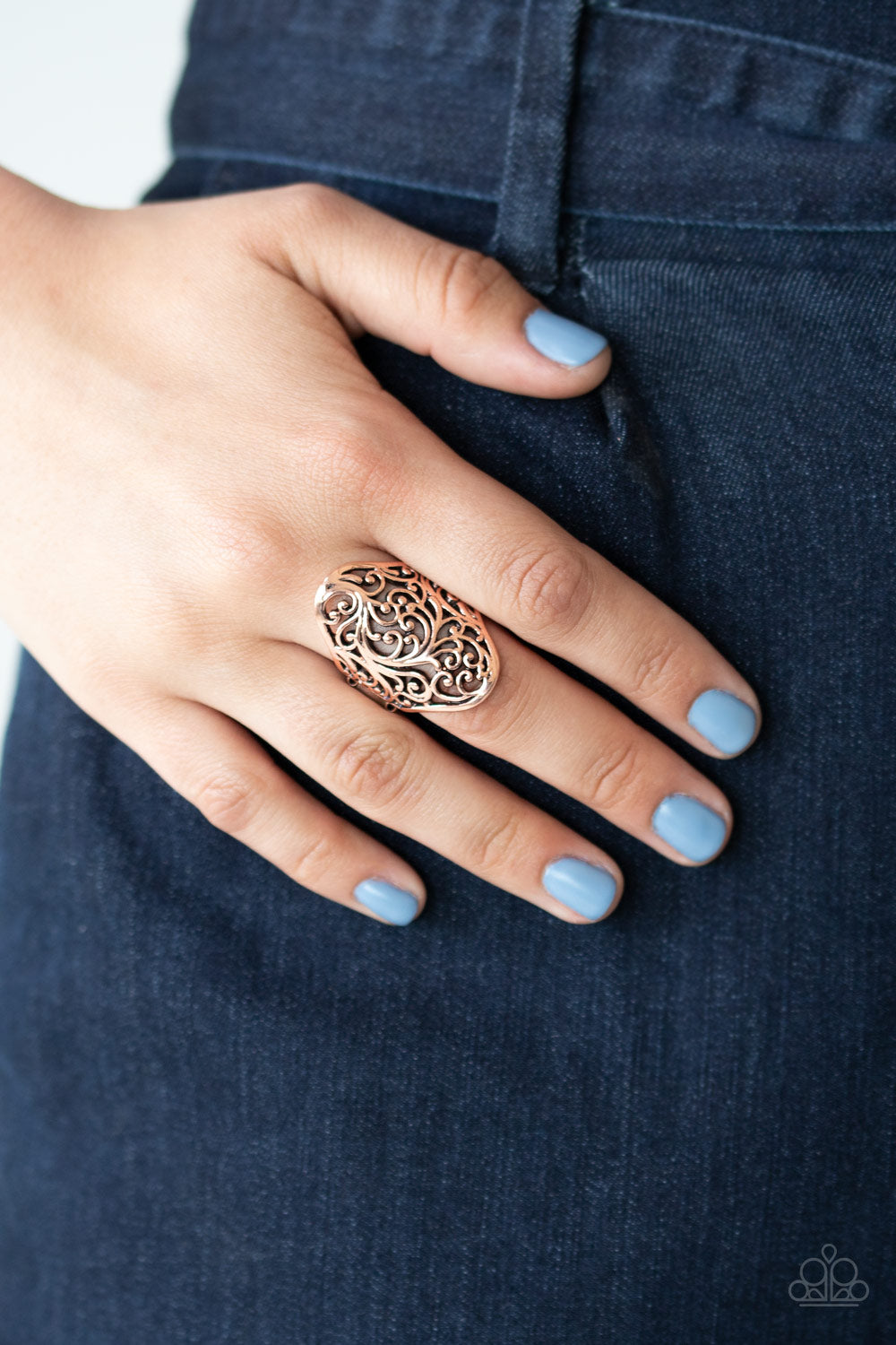 Vine Vibe - Copper Ring - Paparazzi Accessories