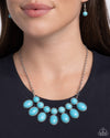 Environmental Impact - Blue Necklace - Paparazzi Accessories