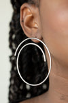 Vogue Vortex - Silver Post Earrings - Paparazzi Accessories