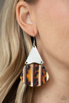 Social Animal - Yellow Earrings - Paparazzi Accessories