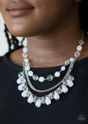 Awe-Inspiring Iridescence - White Necklace - Paparazzi Accessories