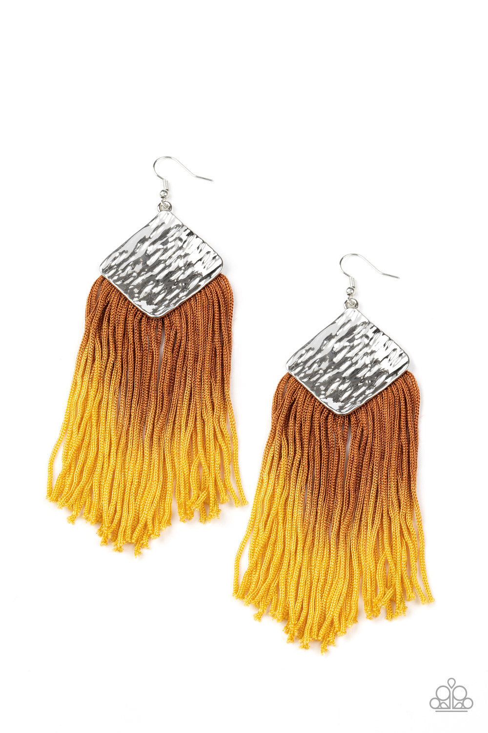five-dollar-jewelry-dip-the-scales-yellow-earrings-paparazzi-accessories