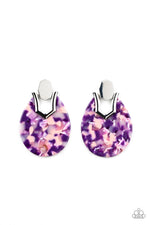 five-dollar-jewelry-haute-flash-purple-post earrings-paparazzi-accessories