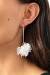 Suspended In Time - Gold Post Earrings - Paparazzi Accessories