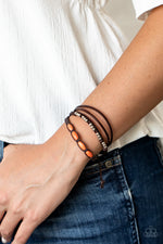 My Beach House is Your Beach House - Orange Bracelet - Paparazzi Accessories