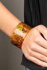 Cosmic Couture - Orange Bracelet - Paparazzi Accessories
