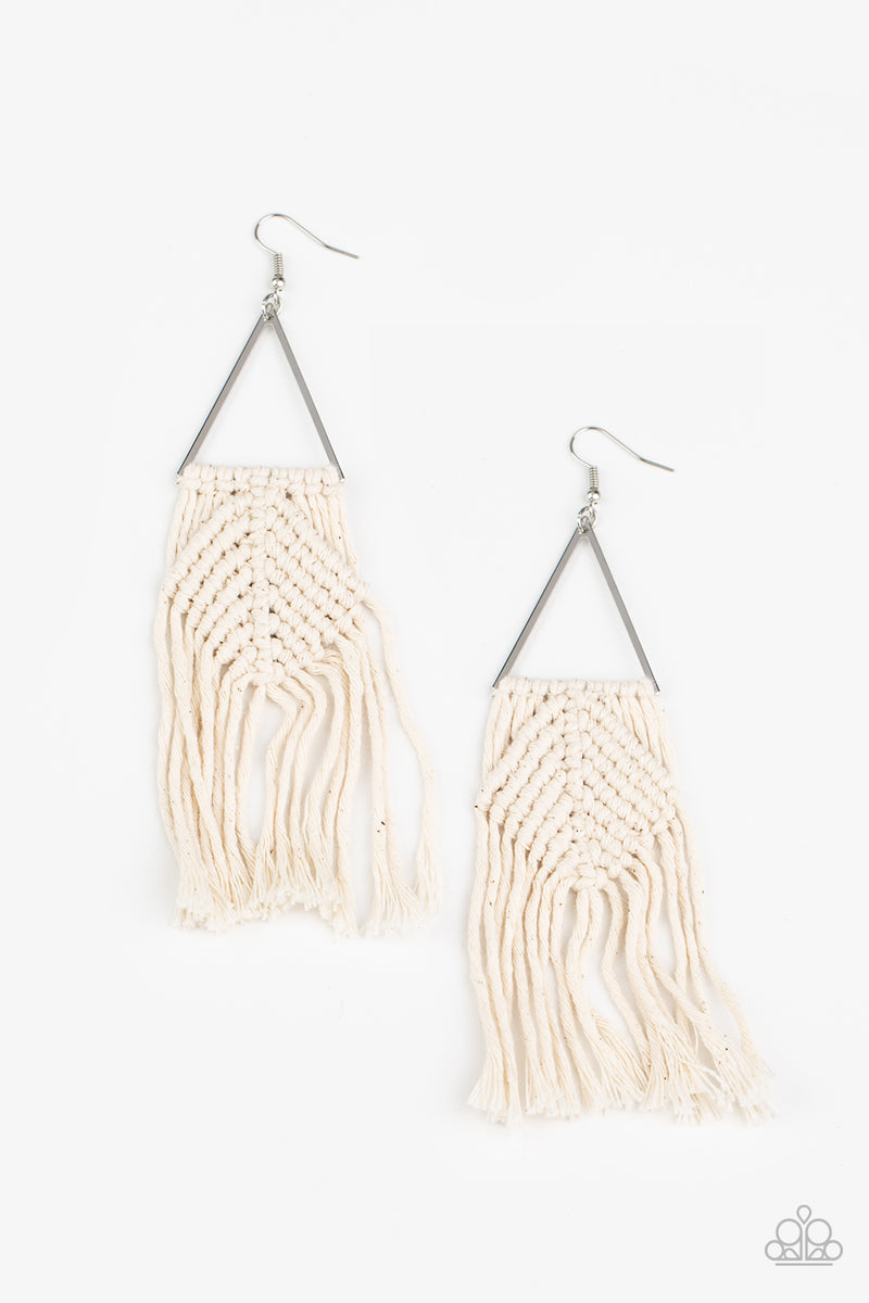 five-dollar-jewelry-macrame-jungle-white-earrings-paparazzi-accessories