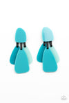 five-dollar-jewelry-all-faux-one-blue-post earrings-paparazzi-accessories