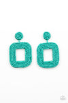 five-dollar-jewelry-beaded-bella-blue-post earrings-paparazzi-accessories