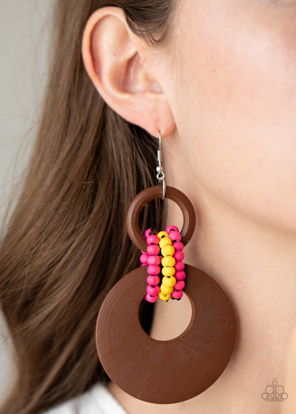 Beach Day Drama - Multi Earrings - Paparazzi Accessories
