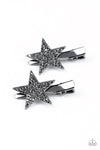 Give Me a Head-STARt - Black Hair Clip - Paparazzi Accessories