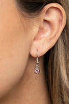 Stormy Shimmer - Pink Necklace - Paparazzi Accessories