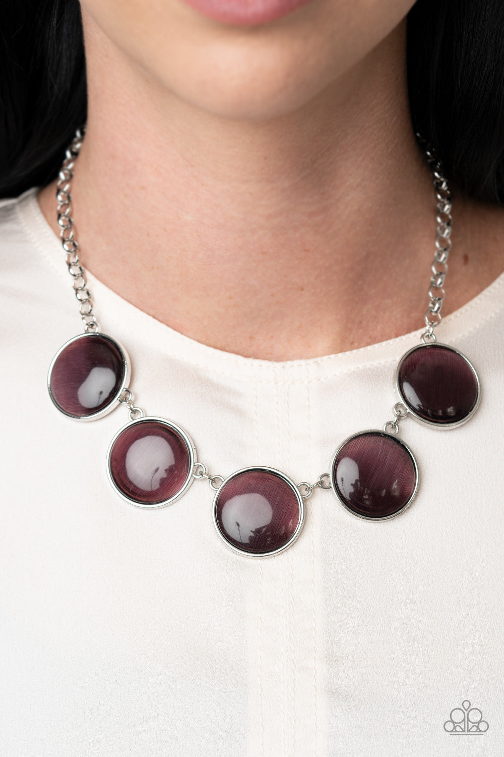 Ethereal Escape - Purple Necklace - Paparazzi Accessories