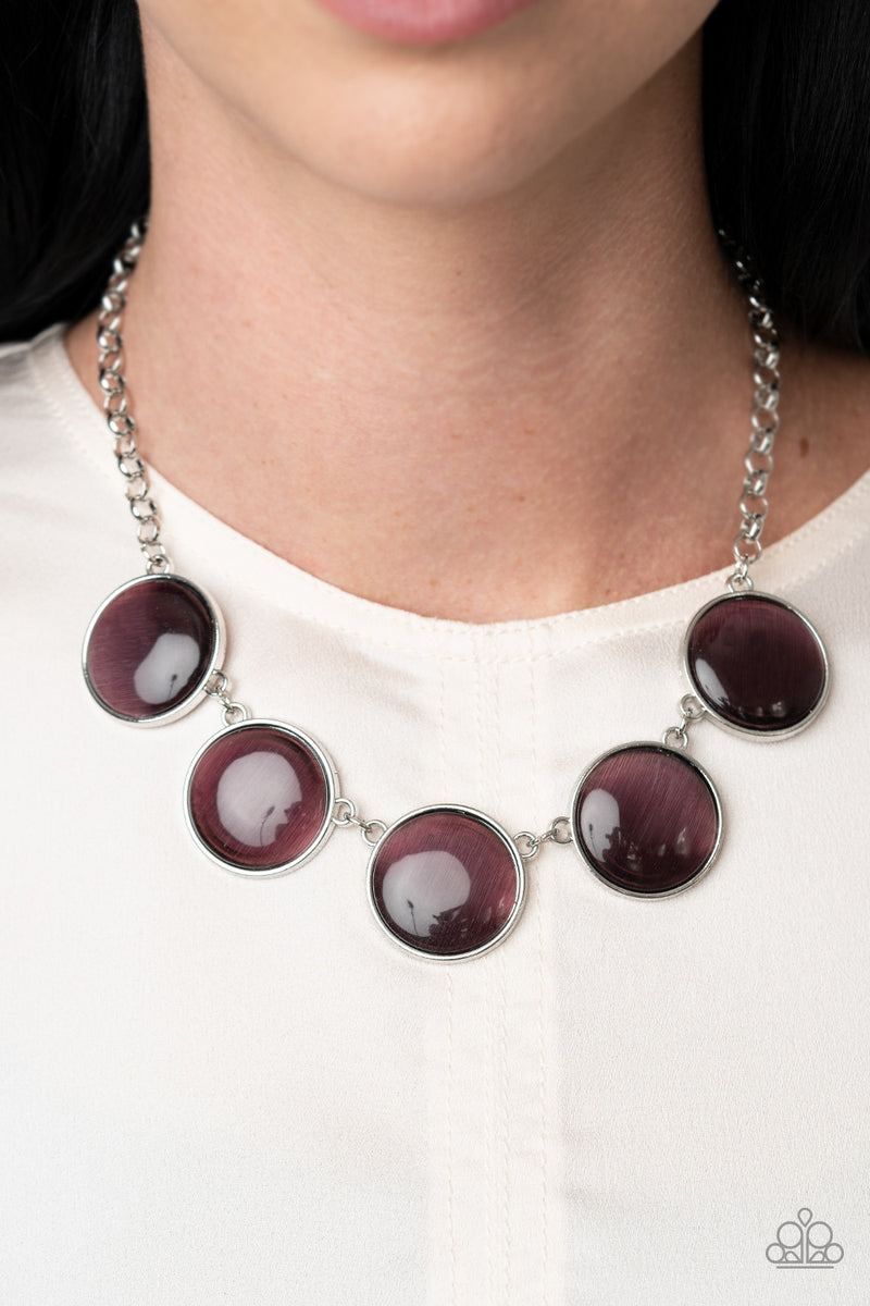 Ethereal Escape - Purple Necklace - Paparazzi Accessories