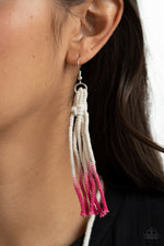 Surfin The Net - Pink Necklace - Paparazzi Accessories