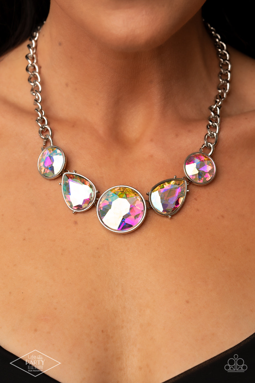 All The Worlds My Stage - Multi Necklace - Paparazzi Accessories
