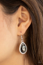 Dripping With Drama - Silver Earrings - Paparazzi Accessories