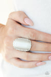 Thank Your LUXE-y Stars - White Ring - Paparazzi Accessories