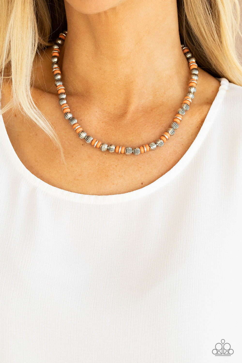 ZEN You Least Expect It - Orange Necklace - Paparazzi Accessories