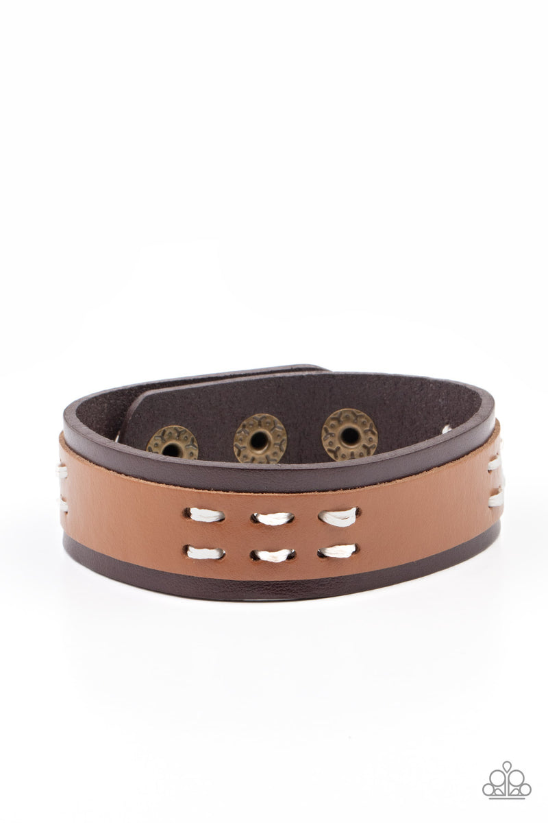 five-dollar-jewelry-blaze-a-trail-brown-bracelet-paparazzi-accessories