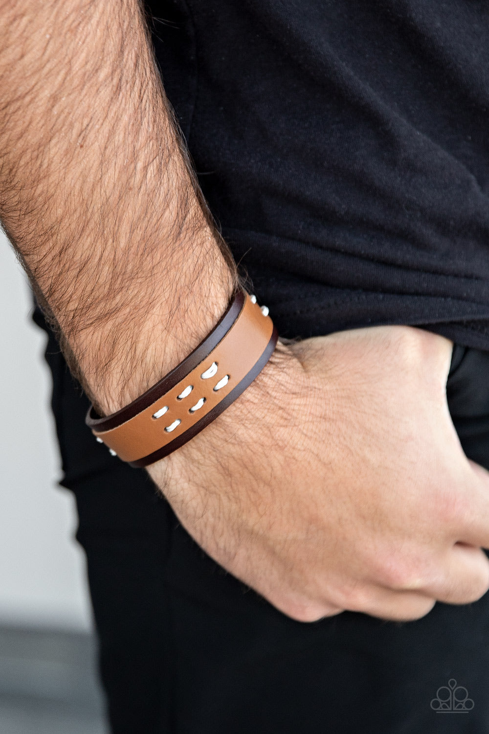 Blaze A Trail - Men’s / Unisex Brown Bracelet - Paparazzi Accessories