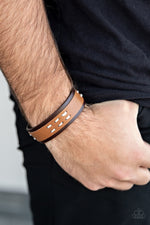 Blaze A Trail - Men’s / Unisex Brown Bracelet - Paparazzi Accessories