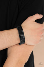 Garage Band Grunge - Black Bracelet - Paparazzi Accessories