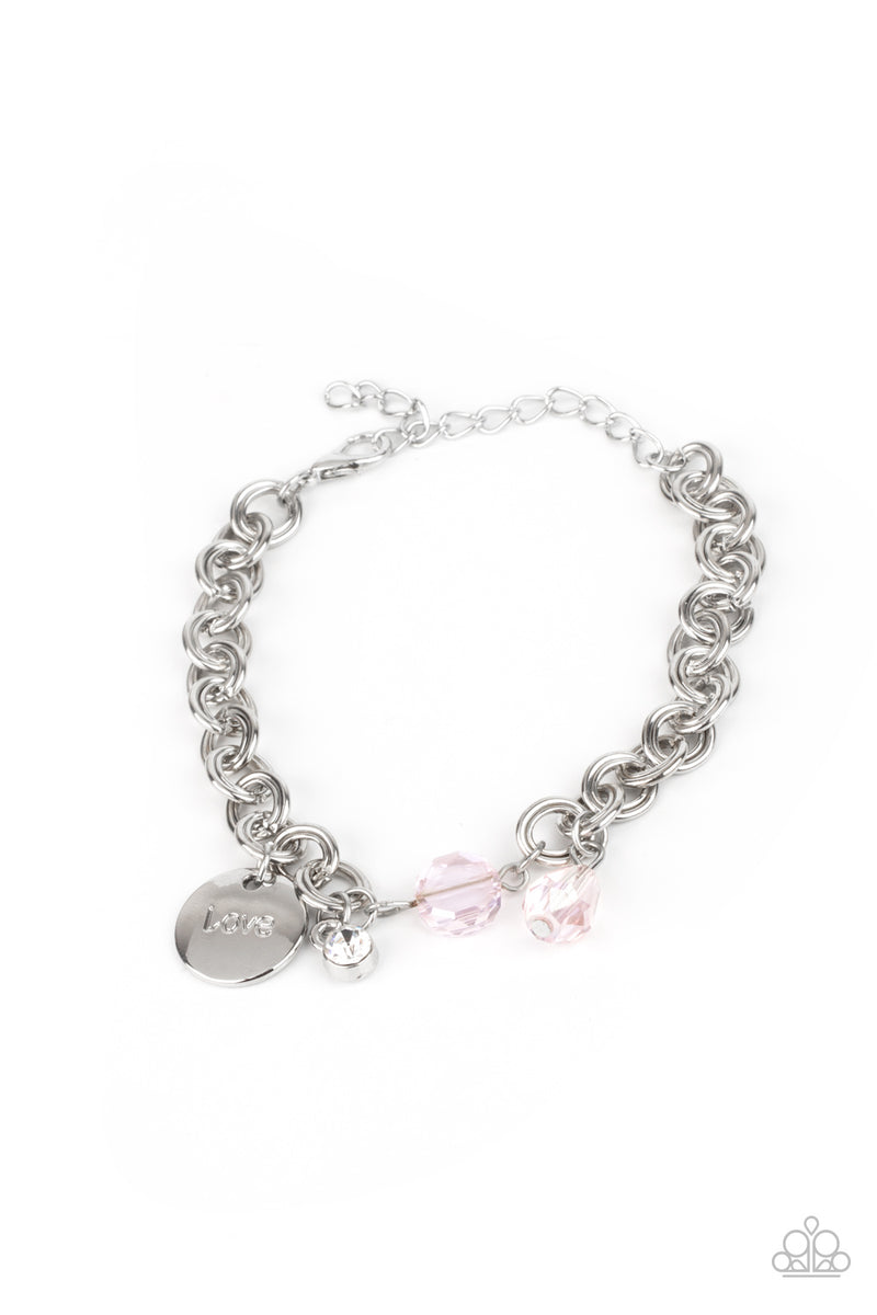 five-dollar-jewelry-lovable-luster-pink-bracelet-paparazzi-accessories