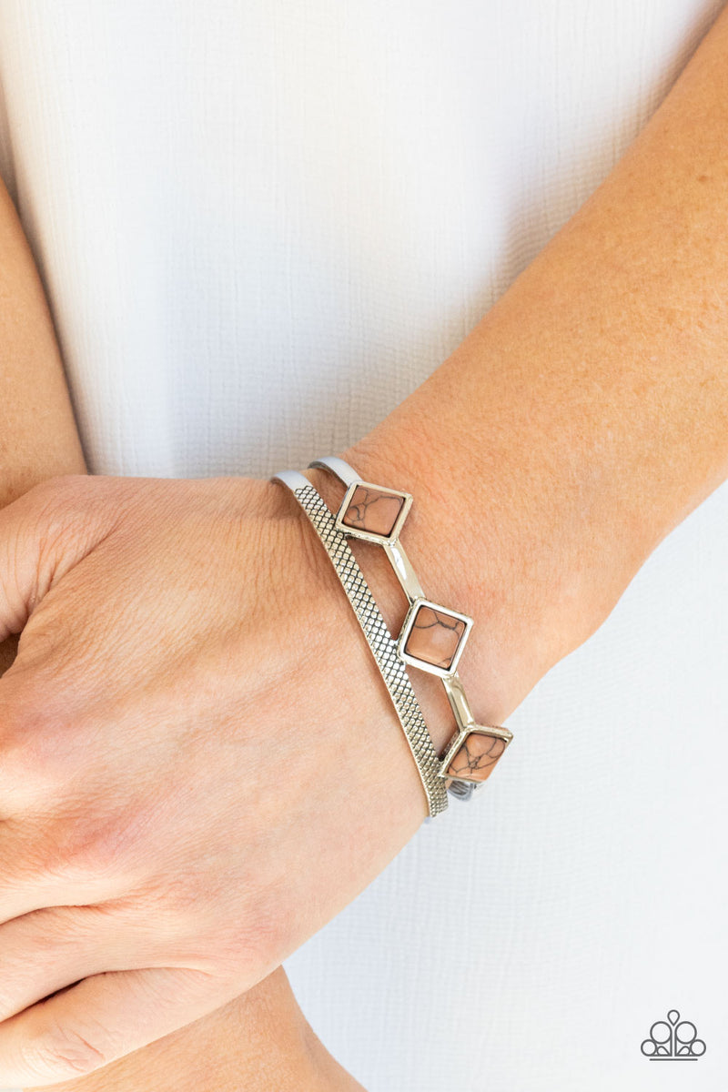Adobe Ascension - Brown Bracelet - Paparazzi Accessories