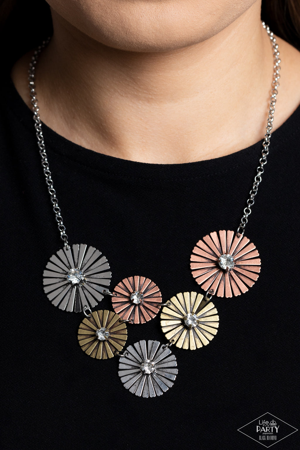 Flauntable Fanfare - Multi Necklace - Paparazzi Accessories