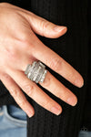 Hear Me UPROAR - White Ring - Paparazzi Accessories