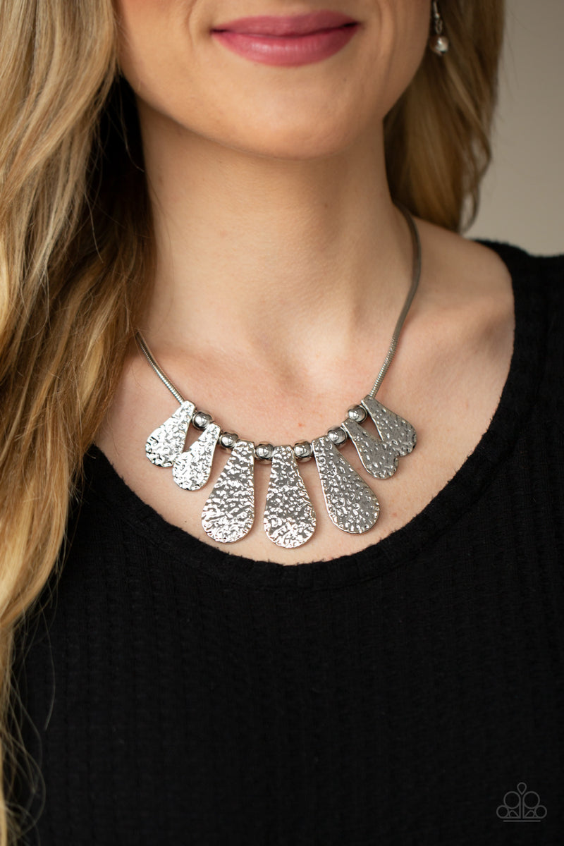 Gallery Goddess - Silver Necklace - Paparazzi Accessories