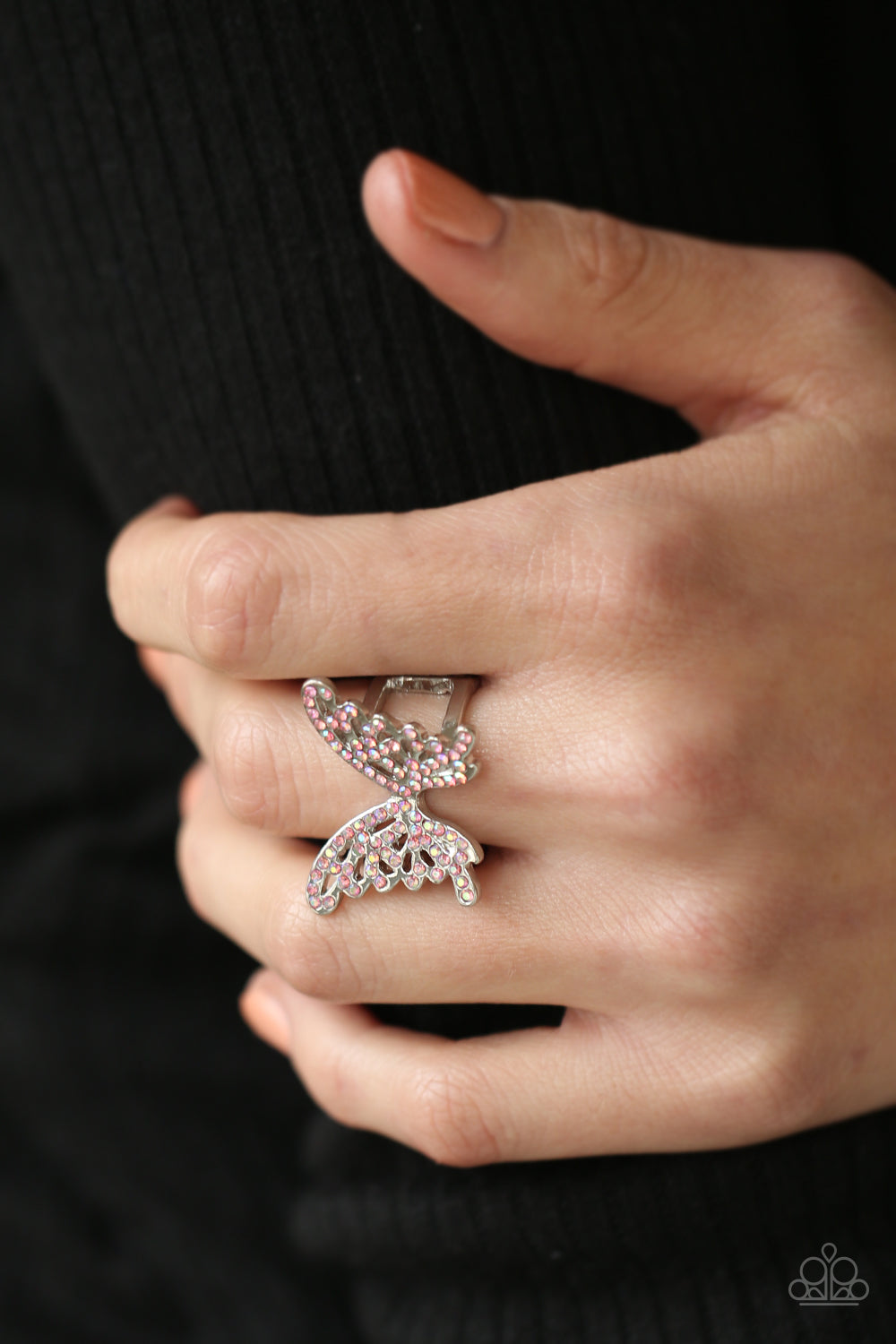 five-dollar-jewelry-butterfly-orchard-pink-ring-paparazzi-accessories
